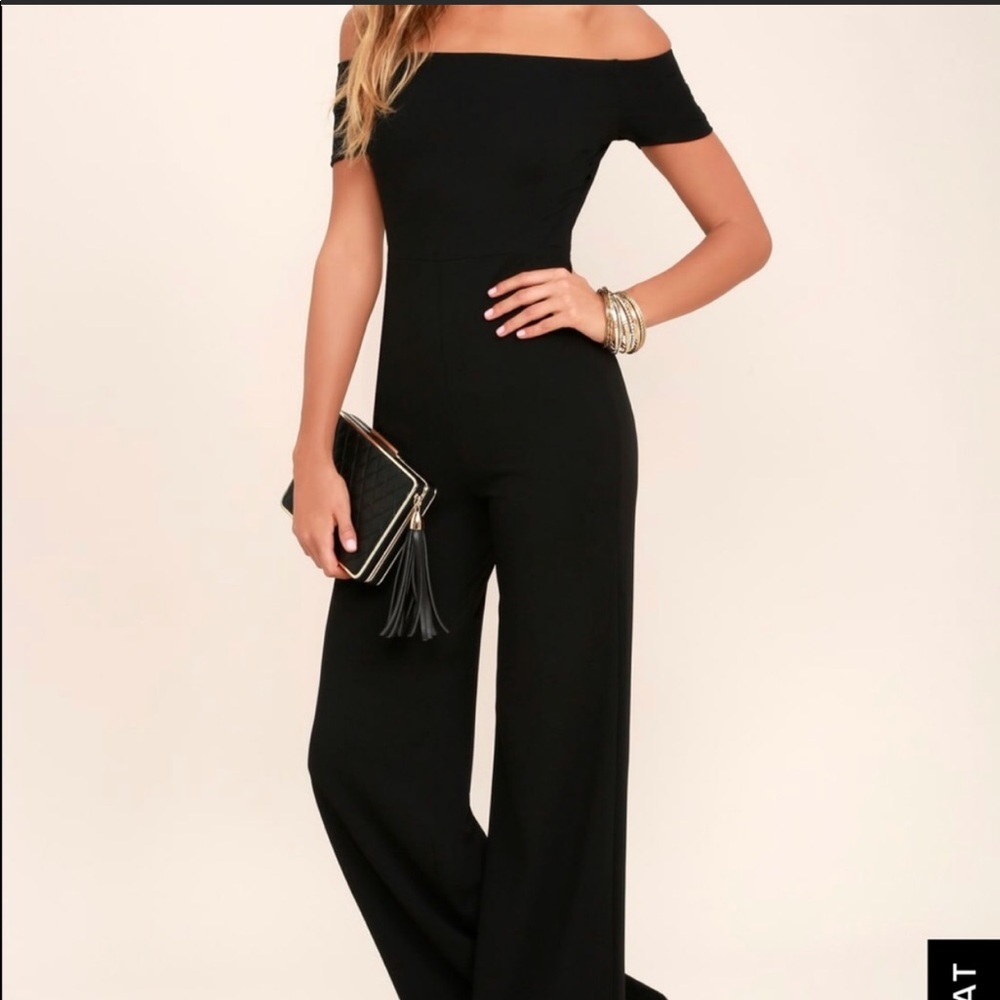 Black Off the shoulder jumpsuit